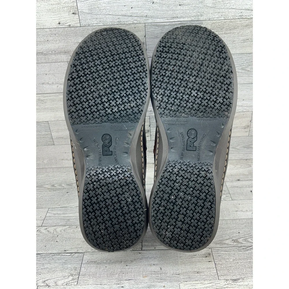 Timberland PRO Slip On Leather ESD Work Shoes Mens 14W‎ Brown Slip Resistant